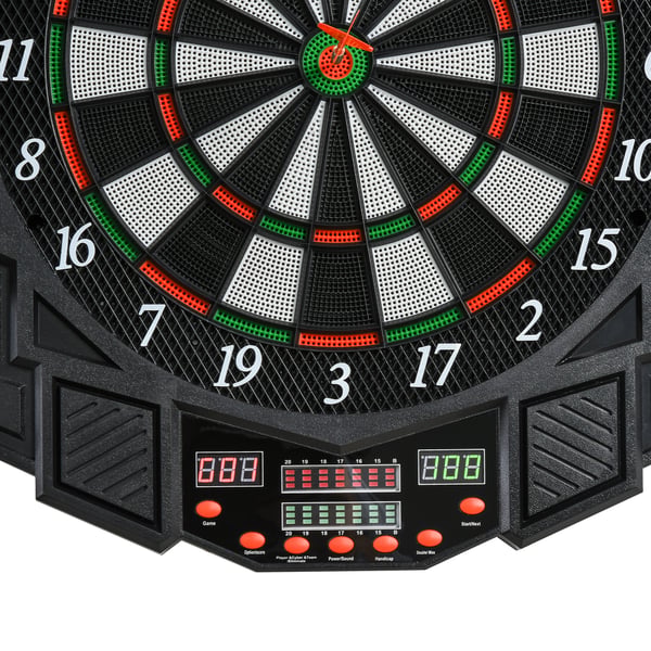 Elektronisk dartskive, 49x54,6x5,5 cm, Sort
