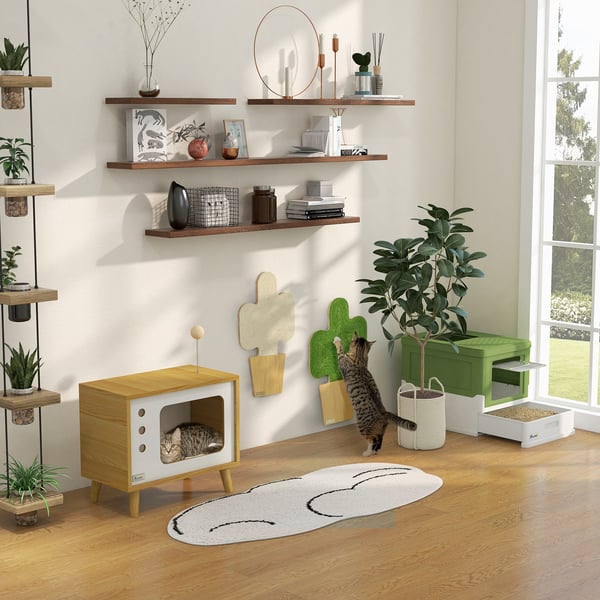 Kattkoja, 50x28x43 cm, Beige