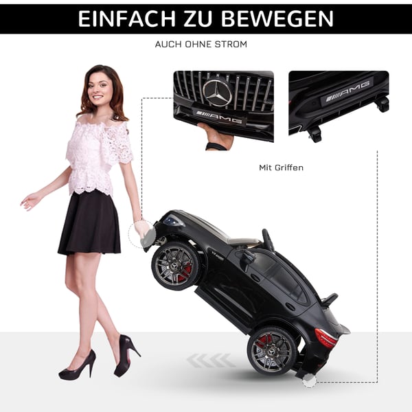 Elektrisk legebil, Mercedes-Benz AMG GLA45, 115x70x55 cm, Sort