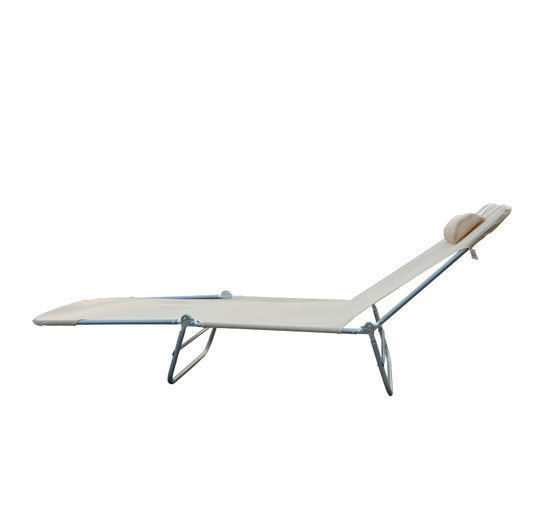 Aurinkotuoli, 182x56x24,5 cm, kerma