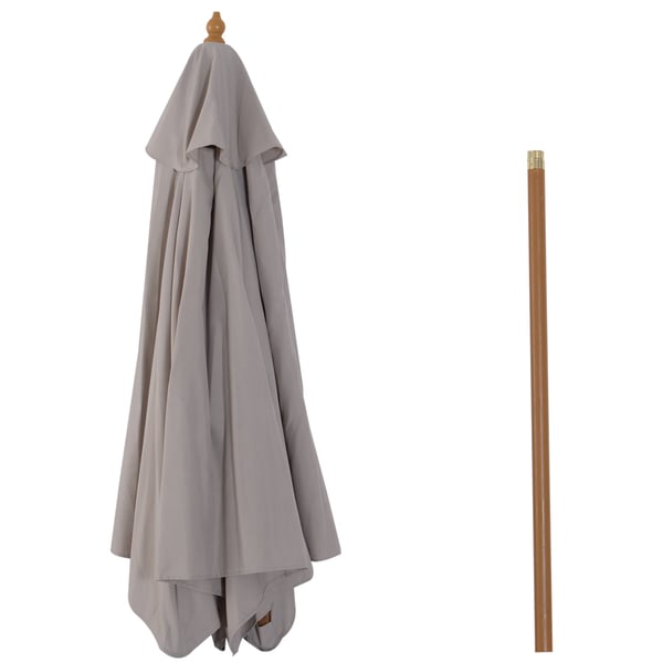 Paraply för uteplats, 250x230 cm, Grå