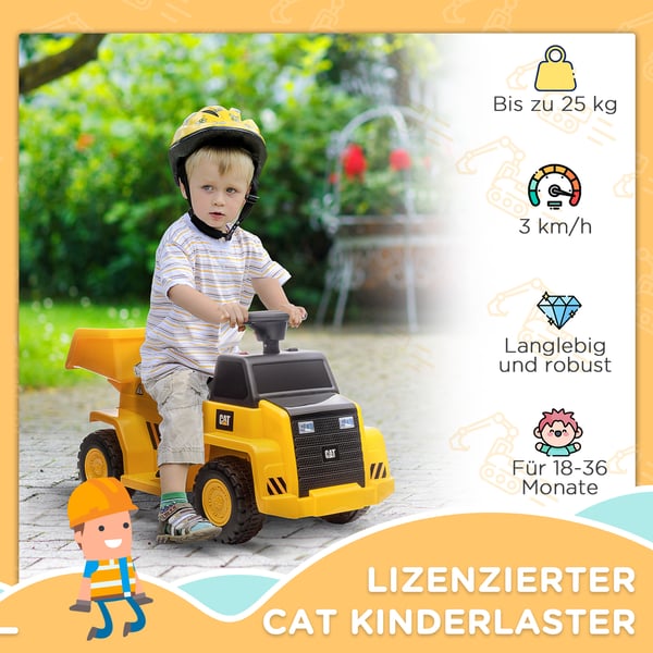 Elektrisk Ride-On Traktor, 74,5x36x43,5 cm, Gul