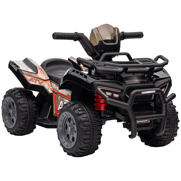Elektrisk Ride-On ATV, 70x42x45 cm, Sort