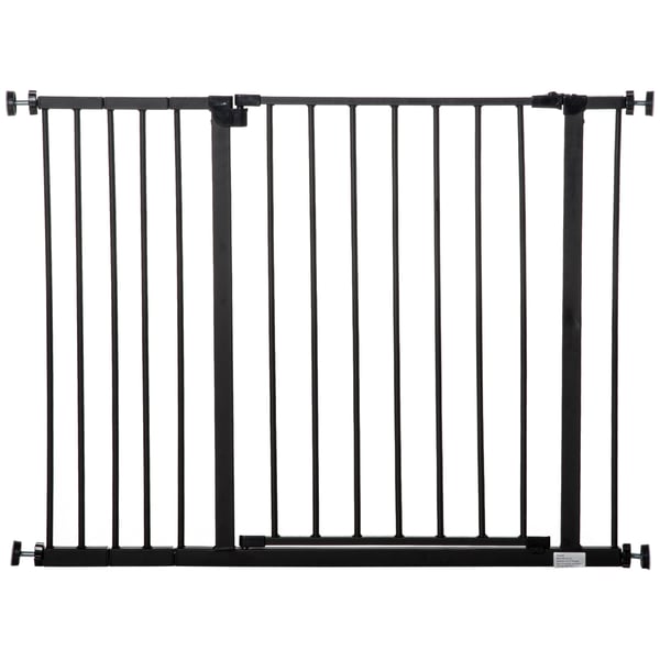 Husdjurgrind, 76-107x76 cm, Svart