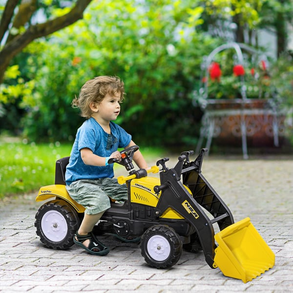 Ride-on læsser, 114x41x52 cm, sort gul