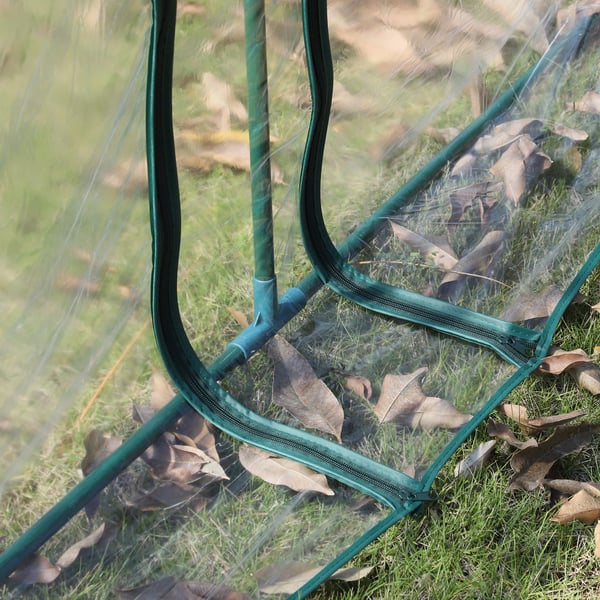 Drivhus, 350x100x80 cm, Transparent Grøn