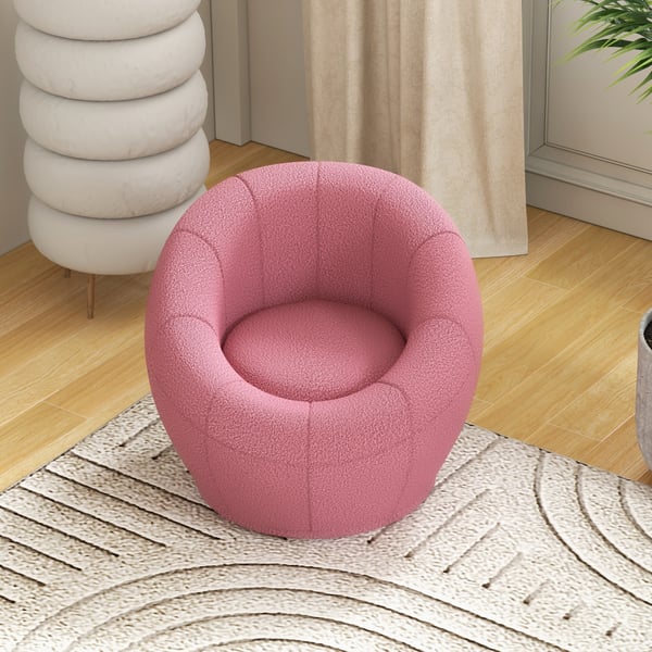 Drejestol til lounge, 60x56x48 cm, Lyserød