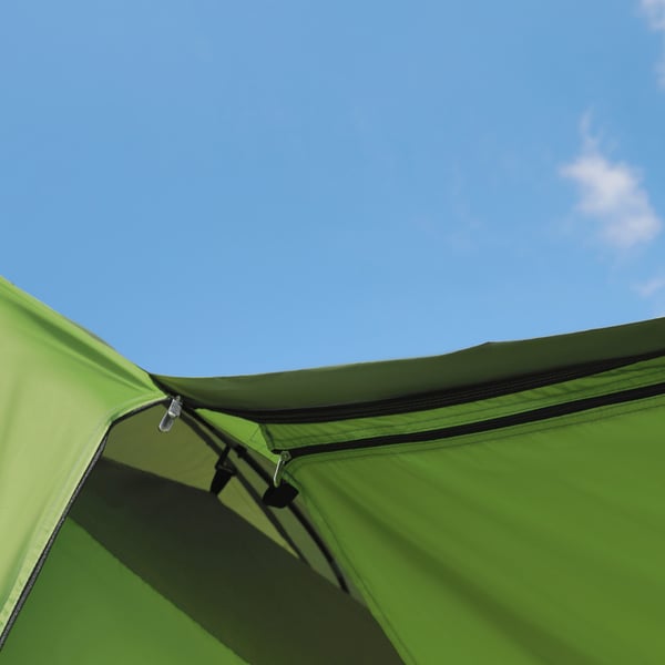 Campingtelt, 405x305x225 cm, Grøn