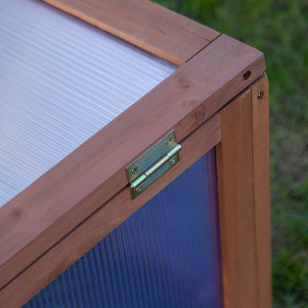 Mini Drivhus, 100x65x40 cm, Brun