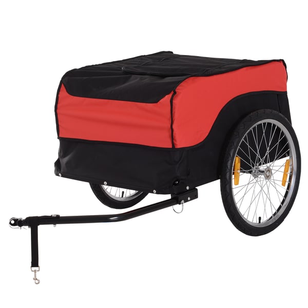 Cykel Lastvagn, 130x77x65 cm, Röd-Svart