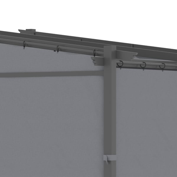Pergola, 297x295x230 cm, Tummanharmaa
