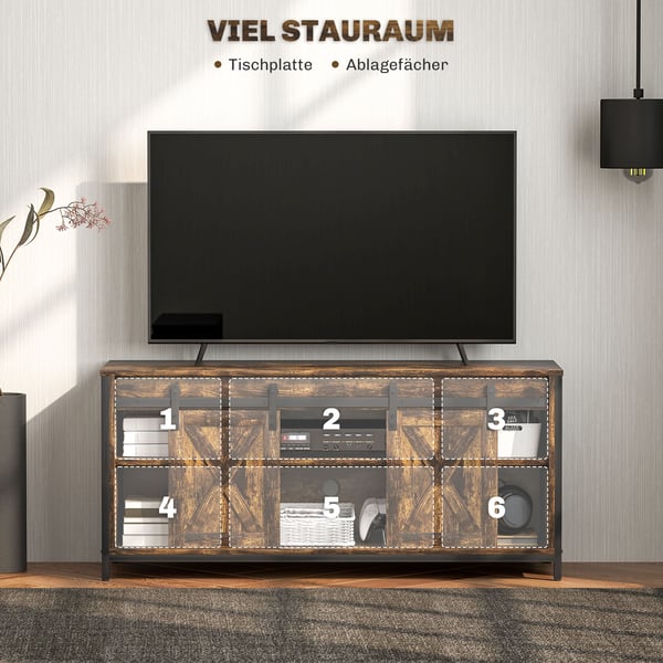 TV-bord, 120x40x54 cm, brun