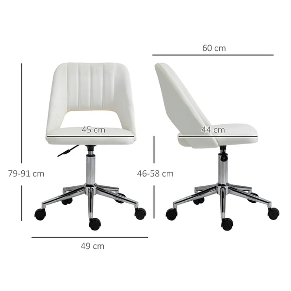 Toimistotuoli, 49x60x79-91 cm, beige