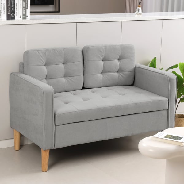 Sofa, 117x62x78 cm, Lys grå