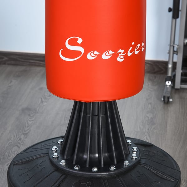 Boksepudesæt, 88x48x155-205 cm, Sort Rød
