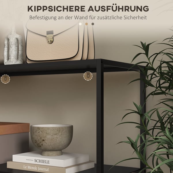 Konsolbord, 90x30x75 cm, Sort