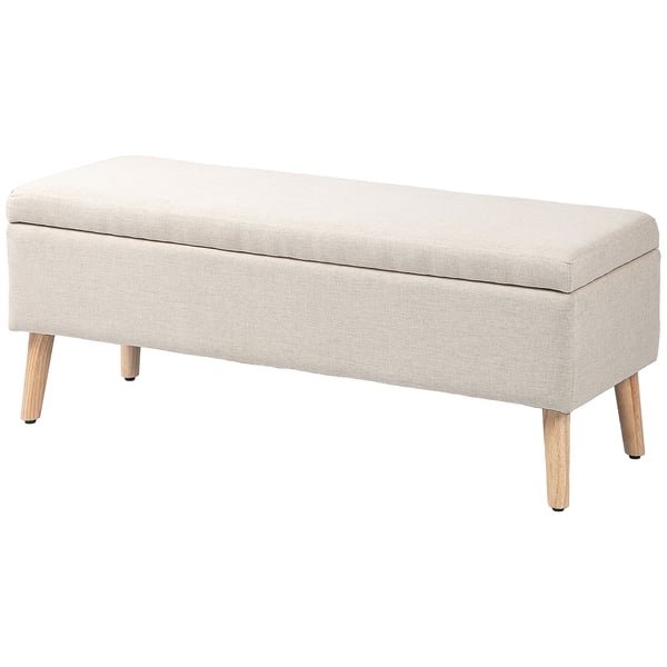 Opbevaringsbænk, 110x39x45 cm, Beige