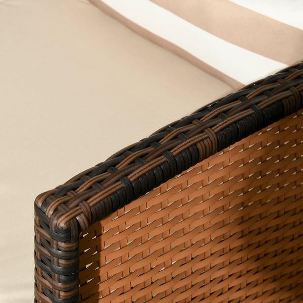 Havesofa, 173x68x78 cm, Brun