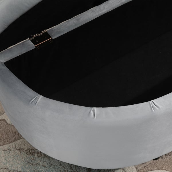 Opbevaringsbænk, 120x46x42 cm, Grå