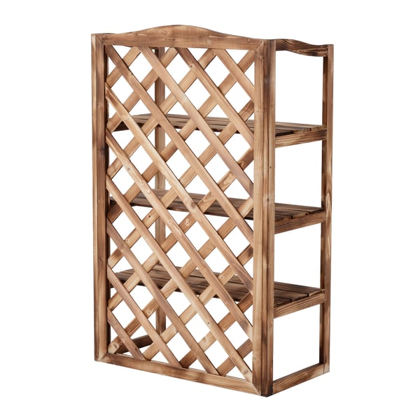 Planteopsats, 3-niveauer, 75x38x120 cm, Natur