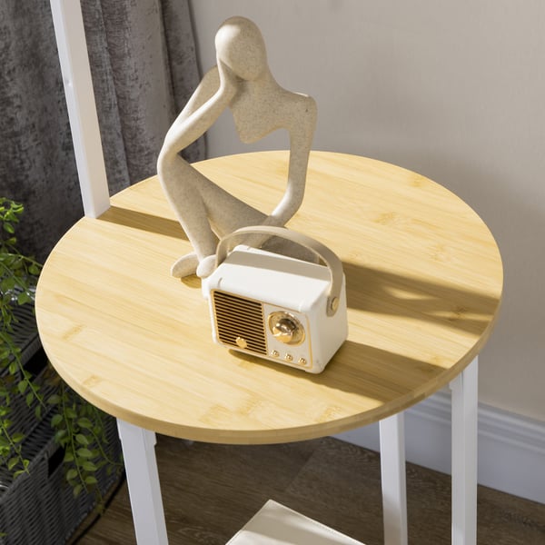 Gulvlampe, 43x39,5x162 cm, Hvid