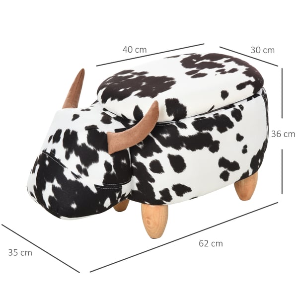 Djurpall, 62x35x36 cm, Svart Vit