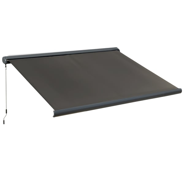 Elektrisk markis, 300x250 cm, Mörkgrå