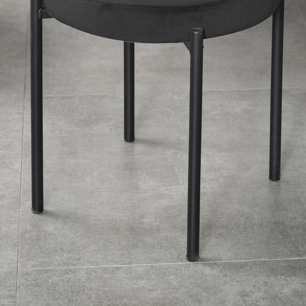 Matpall, 41,5x41,5x46 cm, Svart