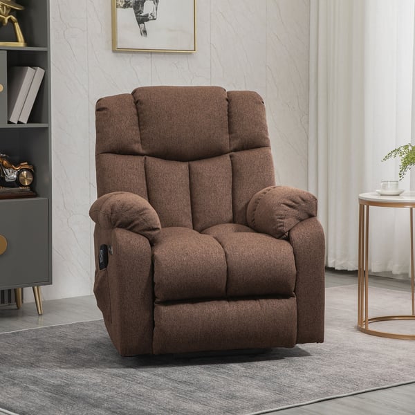 Lænestol med reclinerfunktion, 92x95x107 cm, Brun