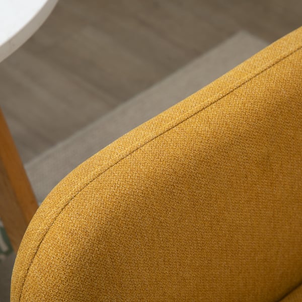 Loveseat-sohva, 130x70x80 cm, keltainen
