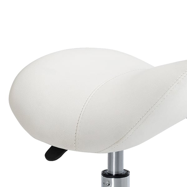 Sadelstol, 52x53x49-61 cm, Hvid