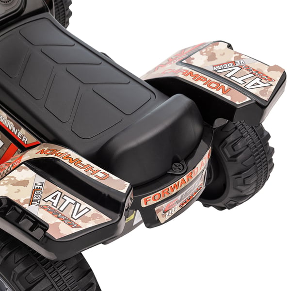 Elektrisk Ride-On ATV, 70x42x45 cm, Sort