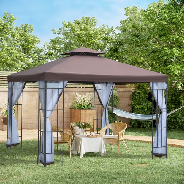 Pavillon, 297x297x270 cm, Brun