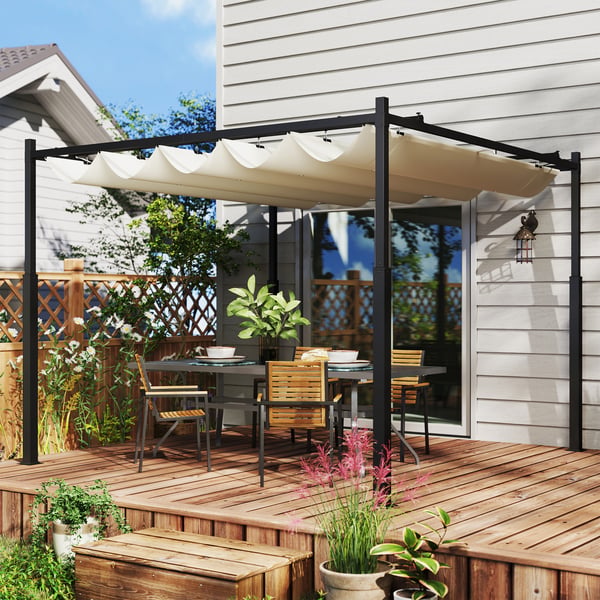 Pergola, 298x298x230 cm, Creme