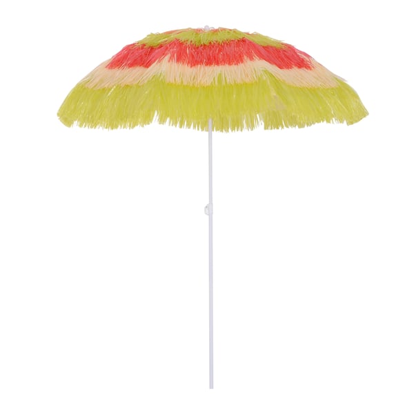 Strandparasol, 160x190 cm, Flerfarvet