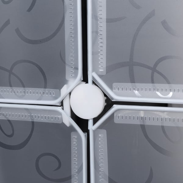 Garderobe, 111x47x183 cm, Sort