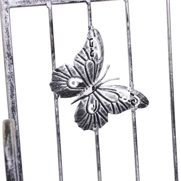 Planteholder, 44x25x96 cm, Sølv