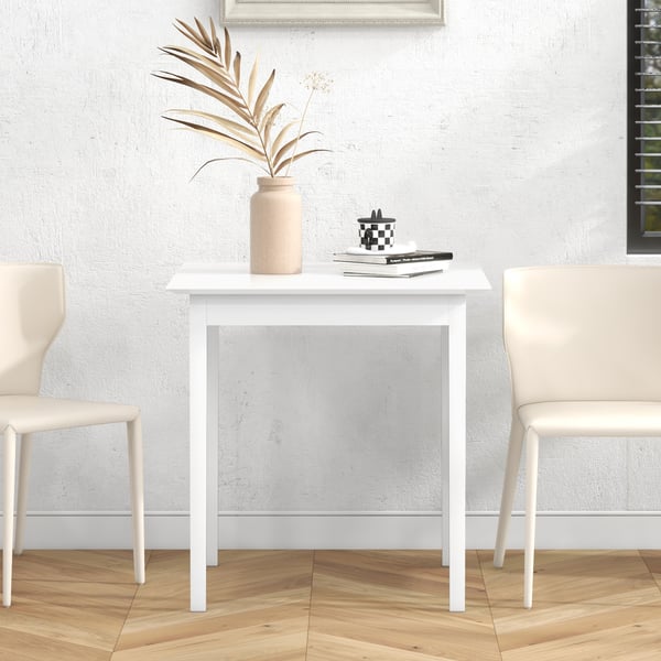 Spisebord, 75x75x76 cm, Hvid