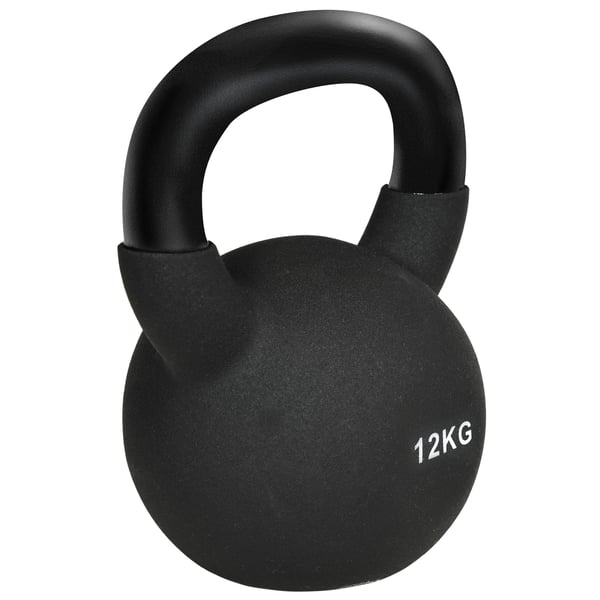 Kettlebell, 20x13x23 cm, Sort