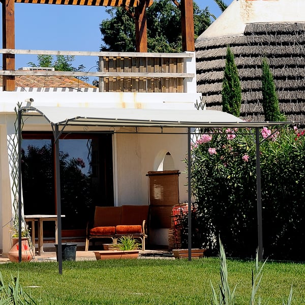 Pavillon, 300x250x200 cm, Sort og Hvid
