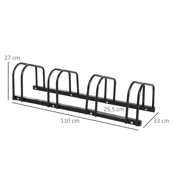 Cykelställ, 110x33x27 cm, Silver