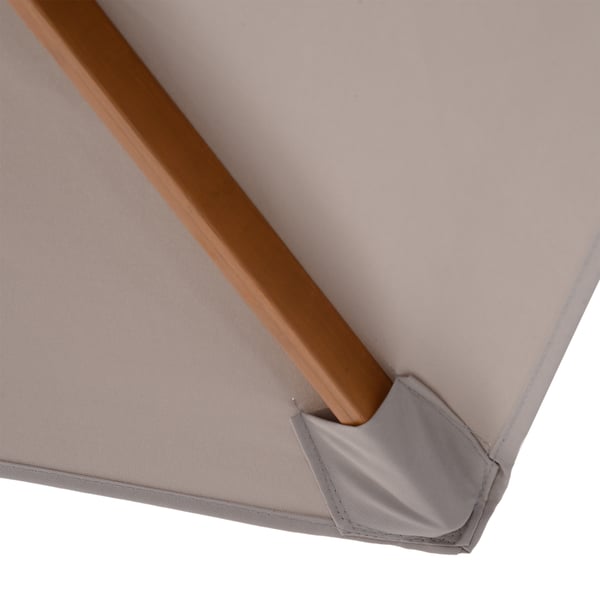 Paraply för uteplats, 250x230 cm, Grå