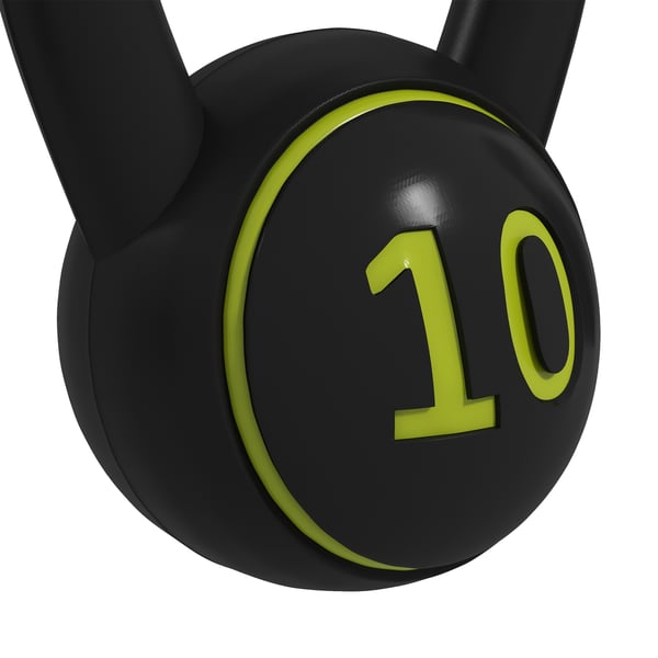Kettlebellsæt, 16x18 cm, 18x20 cm, 18x24 cm, Sort