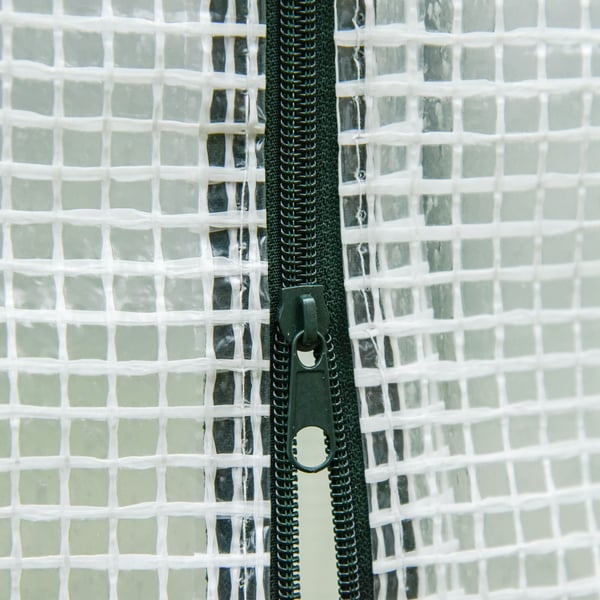 Växthus, 200x68x196 cm, Vit