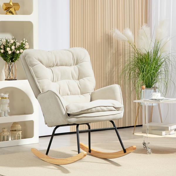 Gyngestol, 71x98,5x97 cm, Beige