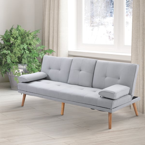 Bäddsoffa, 181x77x72 cm, Ljusgrå