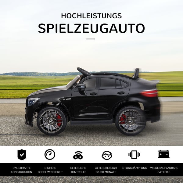 Elektrisk legebil, Mercedes-Benz AMG GLA45, 115x70x55 cm, Sort