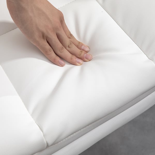 Kontorstol, 69x65x107-115 cm, Hvid