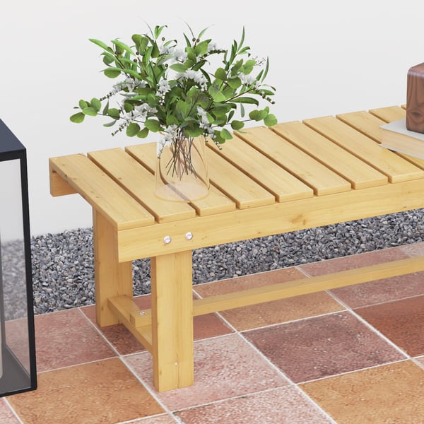 Havebænk, 110x38x35 cm, Natur