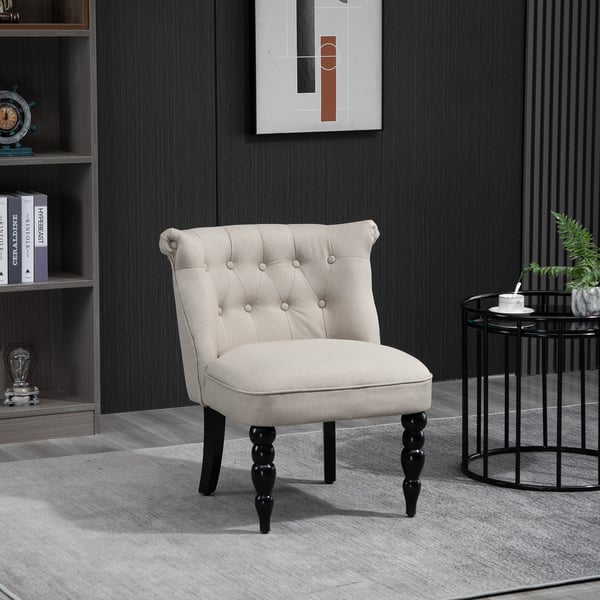 Lænestol, 67x67x78 cm, Beige Sort